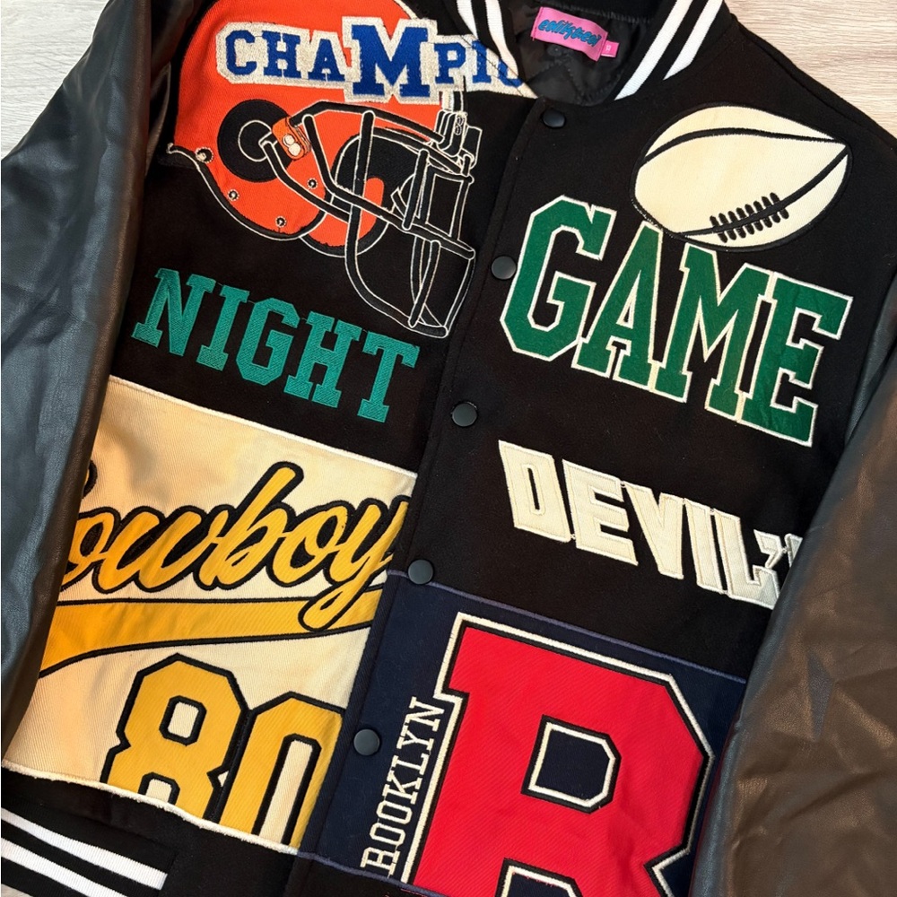 EDIKTED Game Day Letterman Jacket